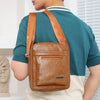 Men's Crossbody Bag Retro Fashion Large Capacity Casual Business Handbag Waterproof and Durable Shoulder Bags for Men