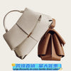 1Pcs High End Luxury Leather Smile Bag With Pleated Design Single Shoulder Large Capacity Commuting Handbag Purses And Handbags