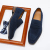 Men's Casual Shoes Cow Suede Genuine Leather Men Classic British Style Loafers Shoes Man Mens Light Driving Flats Shoes for Men