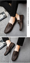 Men Loafers Shoes Man 2023 Fashion Comfy Slip-on Drive Moccasins Footwear Male Brand Leather Boat Shoes Men Casual Shoes