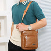 Men's Crossbody Bag Retro Fashion Large Capacity Casual Business Handbag Waterproof and Durable Shoulder Bags for Men
