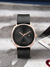 TOMI Men's Watch Minimalist Fashion Sports Watch Calendar Leather Casual Quartz Watch