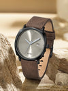 TOMI Men's Watch Minimalist Fashion Sports Watch Calendar Leather Casual Quartz Watch