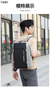 Women Fashion backpack soft leather multi-functional bag Polyester large capacity computer backpack