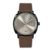 TOMI Men's Watch Minimalist Fashion Sports Watch Calendar Leather Casual Quartz Watch