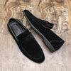 New Spring Casual Nubuck Leather Suede Loafer Shoes Mens Soft Trends Nightclub Shoes Business Dating Loafers Formal Party Shoes