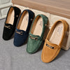 YRZL Loafers Men Big Size 48 Soft Driving Moccasins High Quality Flats Genuine Leather Shoes Men Slip-on Suede Loafers for Men