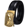 Luxury Brand New Designer Belts For Men Gold Buckle Yellow Blue Blue Black Cowskin Genuine Leather Belt Strap Casual Formal Gift