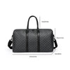 Men’s Black Traveling Bag Large Capacity Business Travel Luggage Bag Classic Full Body Printed Handbag Shoulder Bags for Men