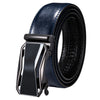 High Quality Brand Mens Belts Blue Cow Leather Automatic Buckles Ratchet Waistband Belt For Men Dress Jeans Suit Trousers Gift