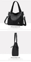 High Quality Soft Leather Shoulder Crossbody Bags For Women Large Capacity Luxury Bag Brand Designer Casual Handbag Sac A Main