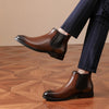 Golden Sapling Formal Chelsea Boots for Men Handmade Genuine Leather Shoes Casual Business Shoes British Style Male Ankle Boot