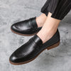 Men's Loafers Business Dress Leather Shoes Men's Brand Brown Oxford Shoes High Quality Soft Flat Casual Shoes mocassin homme