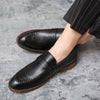 Men's Loafers Business Dress Leather Shoes Men's Brand Brown Oxford Shoes High Quality Soft Flat Casual Shoes mocassin homme