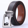 Cow Leather Men Belt 2024 New Automatic Genuine Leather Belts For Men Casual Brand Men's Belt Cowskin Strap Blue Brown B337