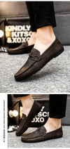 Men Loafers Shoes Man 2023 Fashion Comfy Slip-on Drive Moccasins Footwear Male Brand Leather Boat Shoes Men Casual Shoes