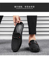 Large Size Mules Men Half Shoes For Man Slippers Leather Mens Semi-Drag Casual Shoes Backless Loafers Male Slides Flats Sandals