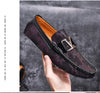 New Brand Men Natural Leather Shoes Casual Loafers Slip-on Business Dress Shoes Comfortable Driving Footwear Zapatos De Hombre