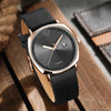 TOMI Men's Watch Minimalist Fashion Sports Watch Calendar Leather Casual Quartz Watch