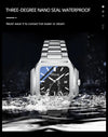 2025 New Man Watches Luxury Fashion Square Men's Quartz Watch Calendar Luminous Waterproof Stainless Steel High Quality Clock