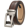 Cow Leather Men Belt 2024 New Automatic Genuine Leather Belts For Men Casual Brand Men's Belt Cowskin Strap Blue Brown B337