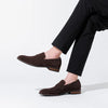 Men's Casual Shoes Cow Suede Genuine Leather Men Classic British Style Loafers Shoes Man Mens Light Driving Flats Shoes for Men