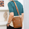 Men's Crossbody Bag Retro Fashion Large Capacity Casual Business Handbag Waterproof and Durable Shoulder Bags for Men