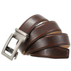 Cow Leather Men Belt 2024 New Automatic Genuine Leather Belts For Men Casual Brand Men's Belt Cowskin Strap Blue Brown B337