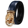 Luxury Brand New Designer Belts For Men Gold Buckle Yellow Blue Blue Black Cowskin Genuine Leather Belt Strap Casual Formal Gift