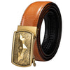Luxury Brand New Designer Belts For Men Gold Buckle Yellow Blue Blue Black Cowskin Genuine Leather Belt Strap Casual Formal Gift