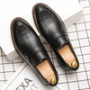 Men's Loafers Business Dress Leather Shoes Men's Brand Brown Oxford Shoes High Quality Soft Flat Casual Shoes mocassin homme