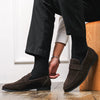 New Spring Casual Nubuck Leather Suede Loafer Shoes Mens Soft Trends Nightclub Shoes Business Dating Loafers Formal Party Shoes