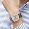 TOMI Men's Watch Minimalist Fashion Sports Watch Calendar Leather Casual Quartz Watch