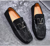 New Brand Men Natural Leather Shoes Casual Loafers Slip-on Business Dress Shoes Comfortable Driving Footwear Zapatos De Hombre
