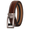 Cow Leather Men Belt 2024 New Automatic Genuine Leather Belts For Men Casual Brand Men's Belt Cowskin Strap Blue Brown B337