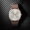 TOMI Men's Watch Minimalist Fashion Sports Watch Calendar Leather Casual Quartz Watch