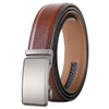Plyesxale Luxury Designer Waist Belt For Men Genuine Leather Mens Belt cinturones para hombre Brown Gray Belts Waistband B818