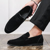 New Spring Casual Nubuck Leather Suede Loafer Shoes Mens Soft Trends Nightclub Shoes Business Dating Loafers Formal Party Shoes