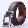 Cow Leather Men Belt 2024 New Automatic Genuine Leather Belts For Men Casual Brand Men's Belt Cowskin Strap Blue Brown B337
