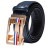 High Quality Brand Mens Belts Blue Cow Leather Automatic Buckles Ratchet Waistband Belt For Men Dress Jeans Suit Trousers Gift
